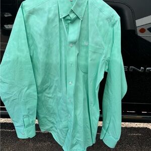 Cinch Men's Aqua Button-Down Shirt